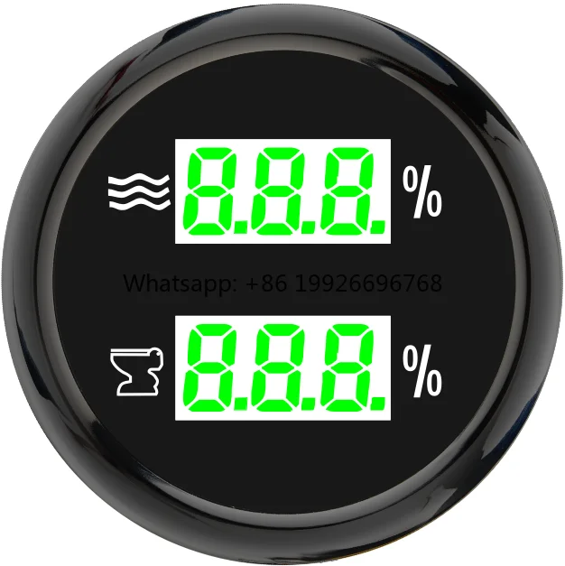 

Цифровой уровнемер для чистой воды и сточных вод 52 мм для автодомов, грузовиков и лодок