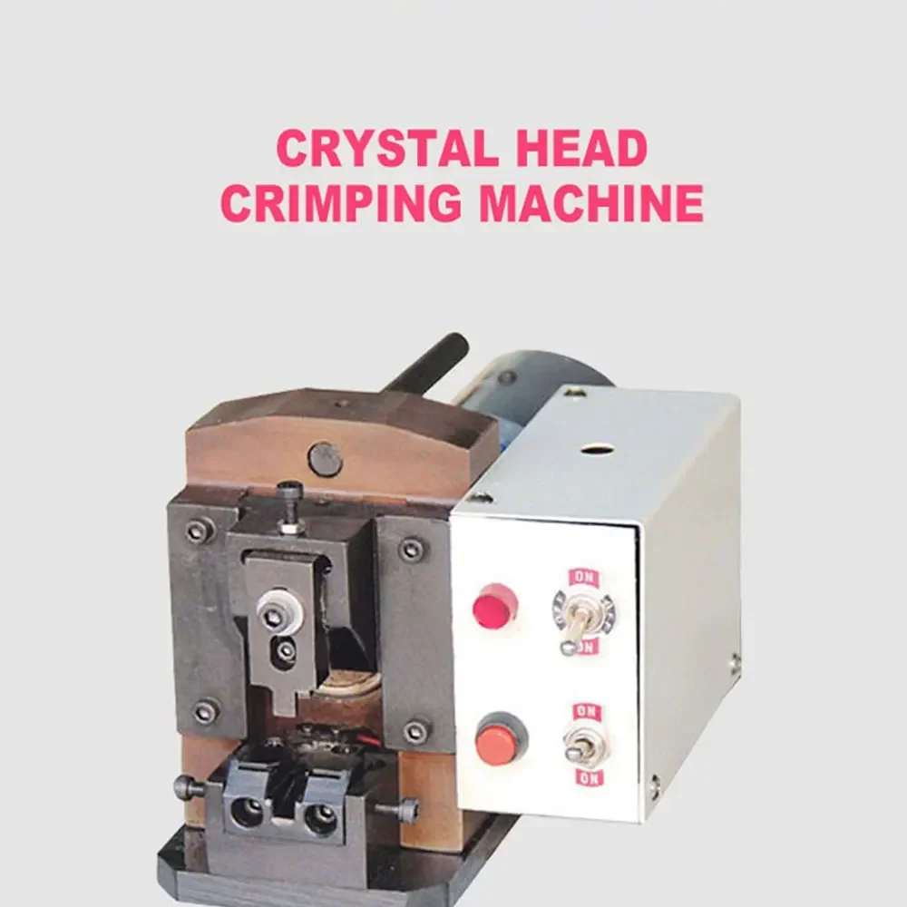 

5G Network Cable Crystal Head Crimping Machine 8p8c Super Five Types Of Telephone Line PC Head Forming Crimping Machine