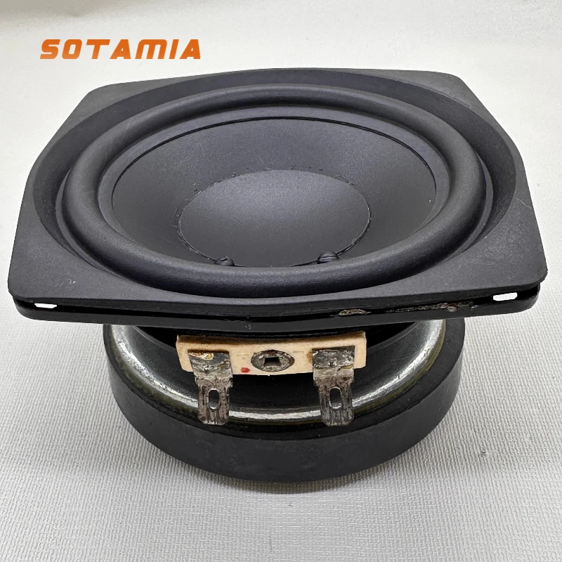 SOTAMIA 1PCS 3 Inch Subwoofer 6 Ohm 40 Watt Glass Fiber Cone Basin Rubber Reverse Side Long Stroke Audiophile Speaker Unit