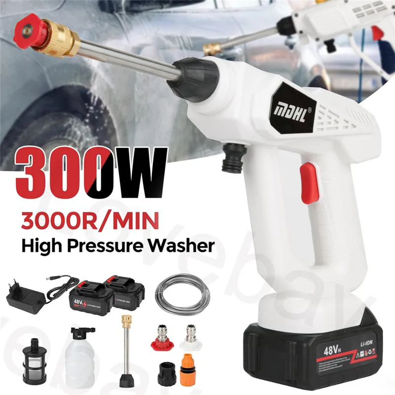 35BAR Cordless Pulitore Ad Alta Pressione Lavatrice Pistola Ad Acqua A Spruzzo Lavaggio Auto