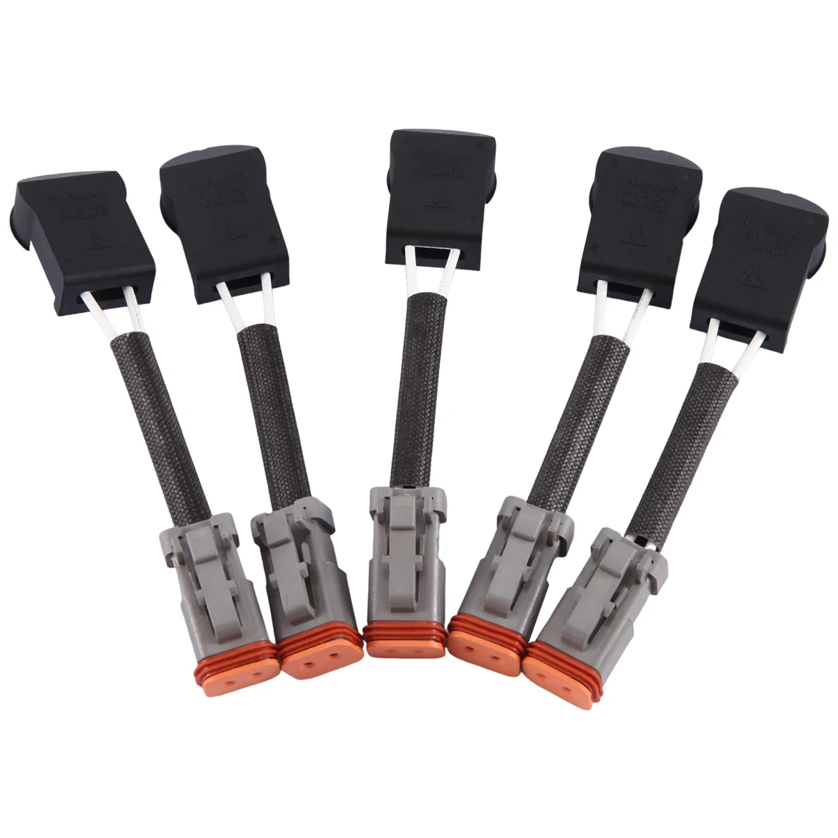 5Pcs 455-73803682 3071626 for Cumminss ISM11 QSM11 Engine M11 Diesel Common Rail Injector Plug Cable