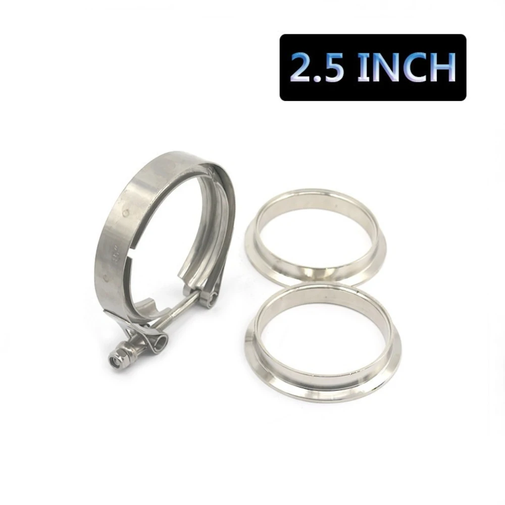 76mm Turbo Exhaust Vband V Clamps Kits 304 Stainless Steel 2“ 2.25