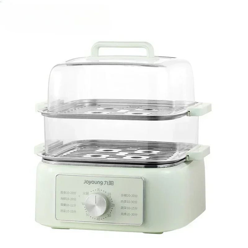 Household electric steamer. Multifunctional. Stainless steel. Small. Multi-layer. For steaming and stewing.