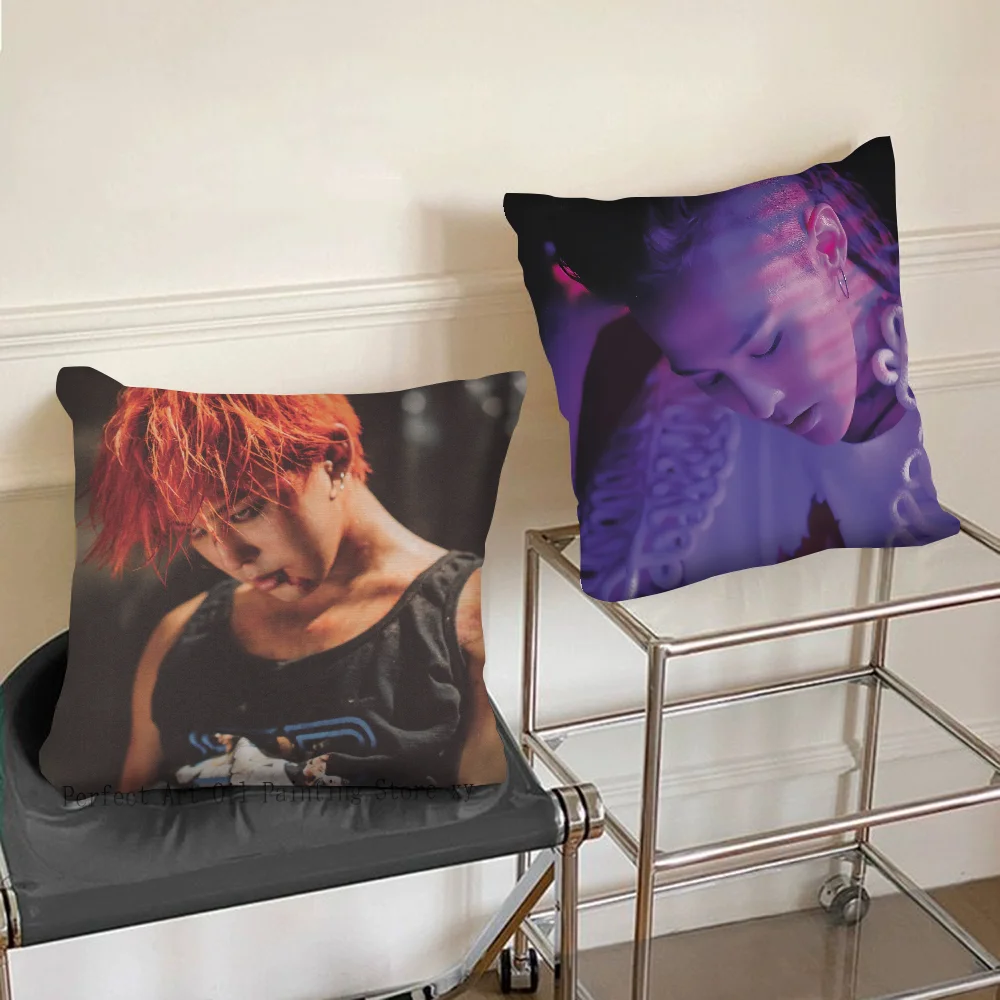 G-Dragon Kpop B-Bigbang-g Pillow Case Square Pillow Bedroom Sofa Leisure Comfort Cushion Car Living Room Home Decoration
