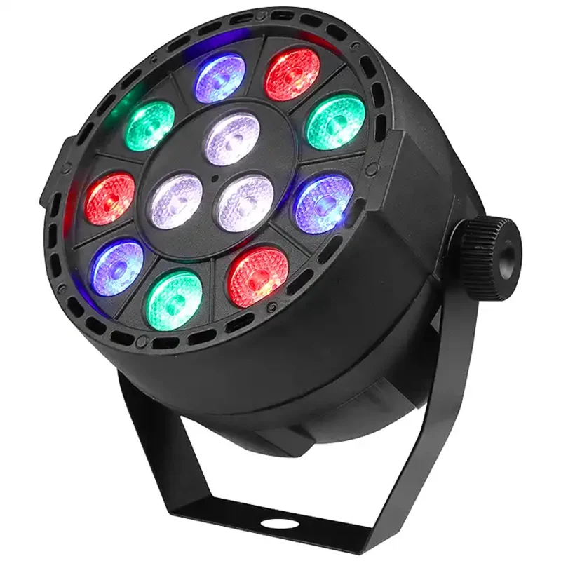 12x1W Led Flat Par Light RGBW 4IN1 Par Uplight Wedding Party Dj Par Uplights Led Stage Disco Light Dmx512 Stage Show