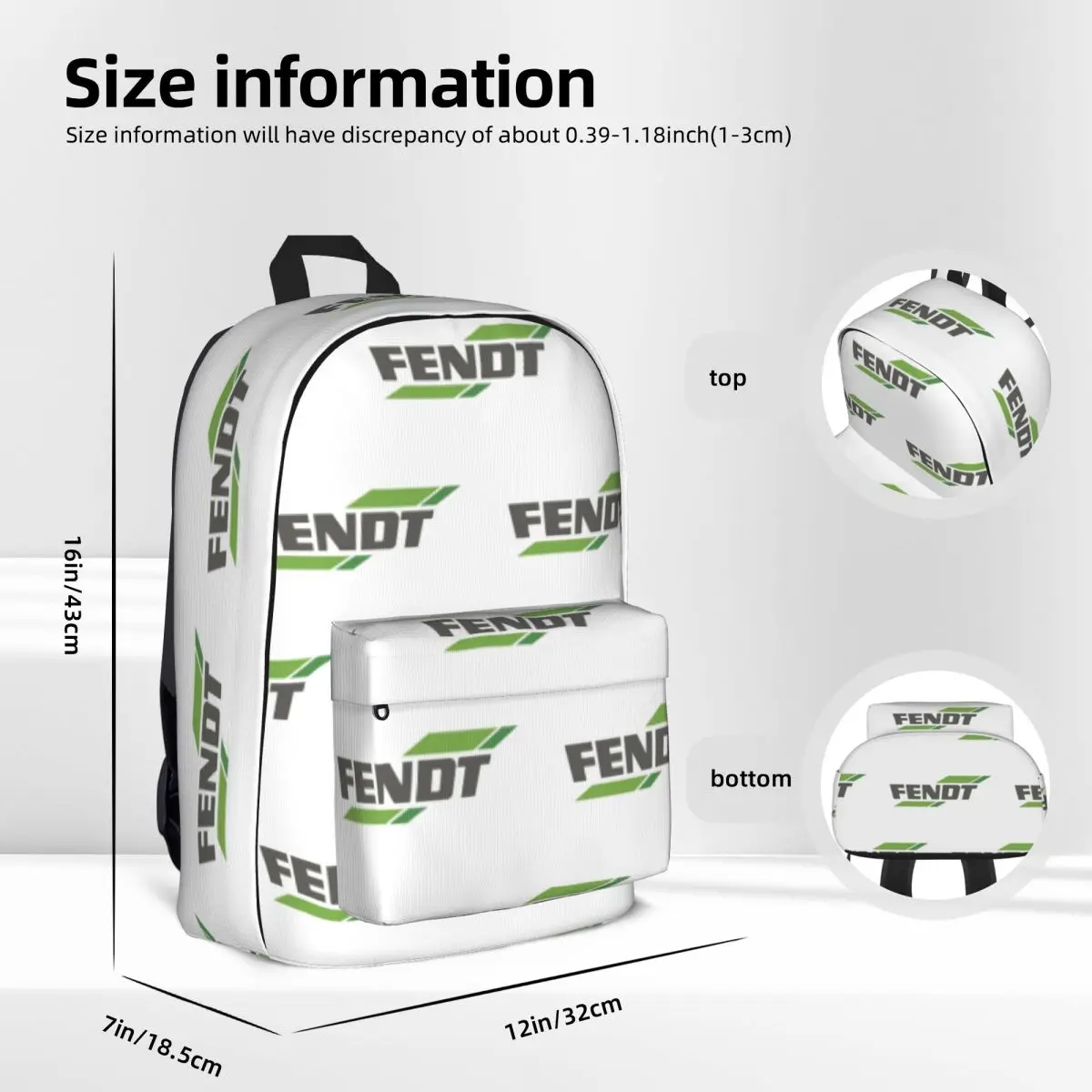 Fendt 대용량 학생 책가방, 숄더백, 여행 배낭, 패션 어린이 학교 가방