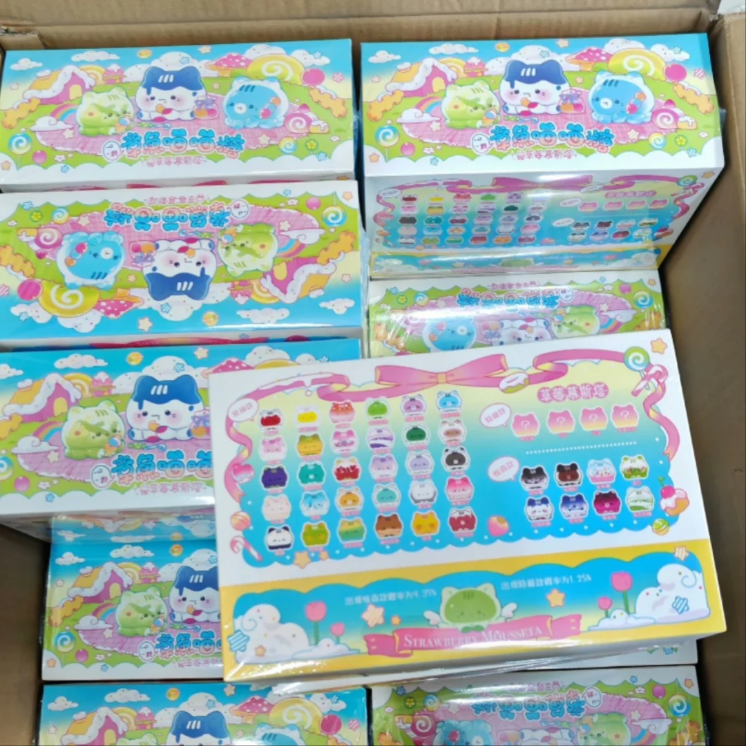

Octopus Meow Meow Candy Series Official Strawberry Mousseta Blind Bag Cartoon Octopus Meow Meow Sweets Mystery Box Decor Gift
