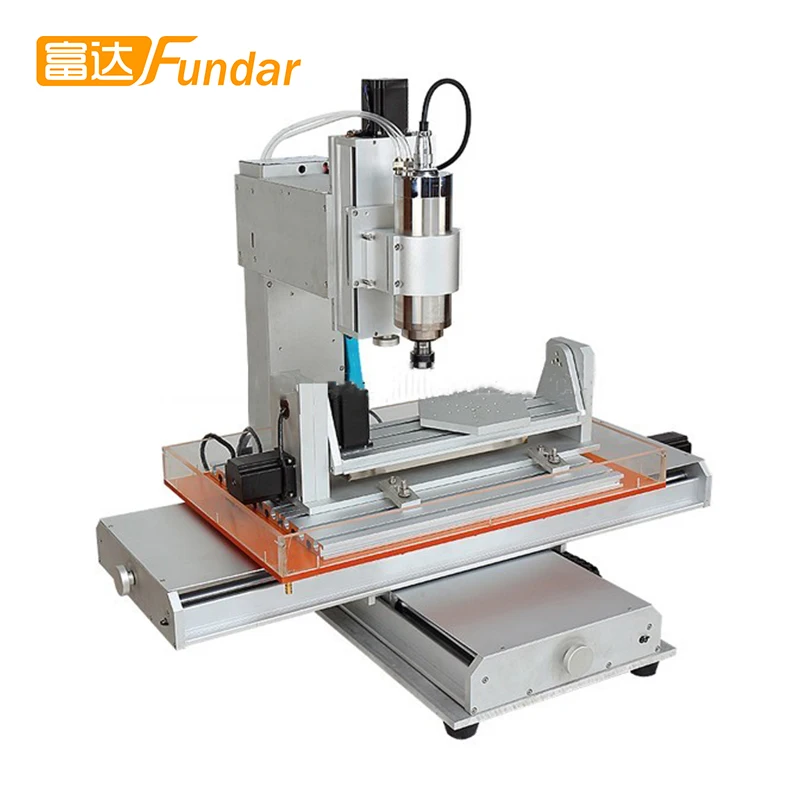 wood router 5 axis cnc HY-6040 1500W Vertical metal engraving machine  cnc milling machine for Aluminum Copper