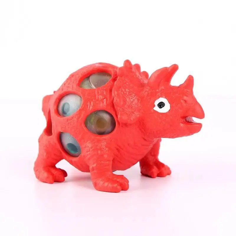 Funny Dinosaur Vent Ball Tricky Toy Decompression Pinch Squeeze Grape Ball Antistress Fidget Toy Random Color For Baby Kid Gift