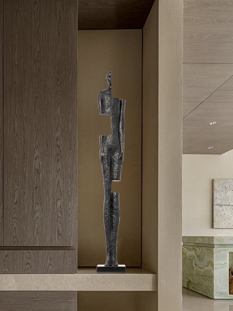 Modern Standing Figure Art Floor Sculpture Living Room Ornament Model Room Entrance TV Cabinet Home Soft Decoration