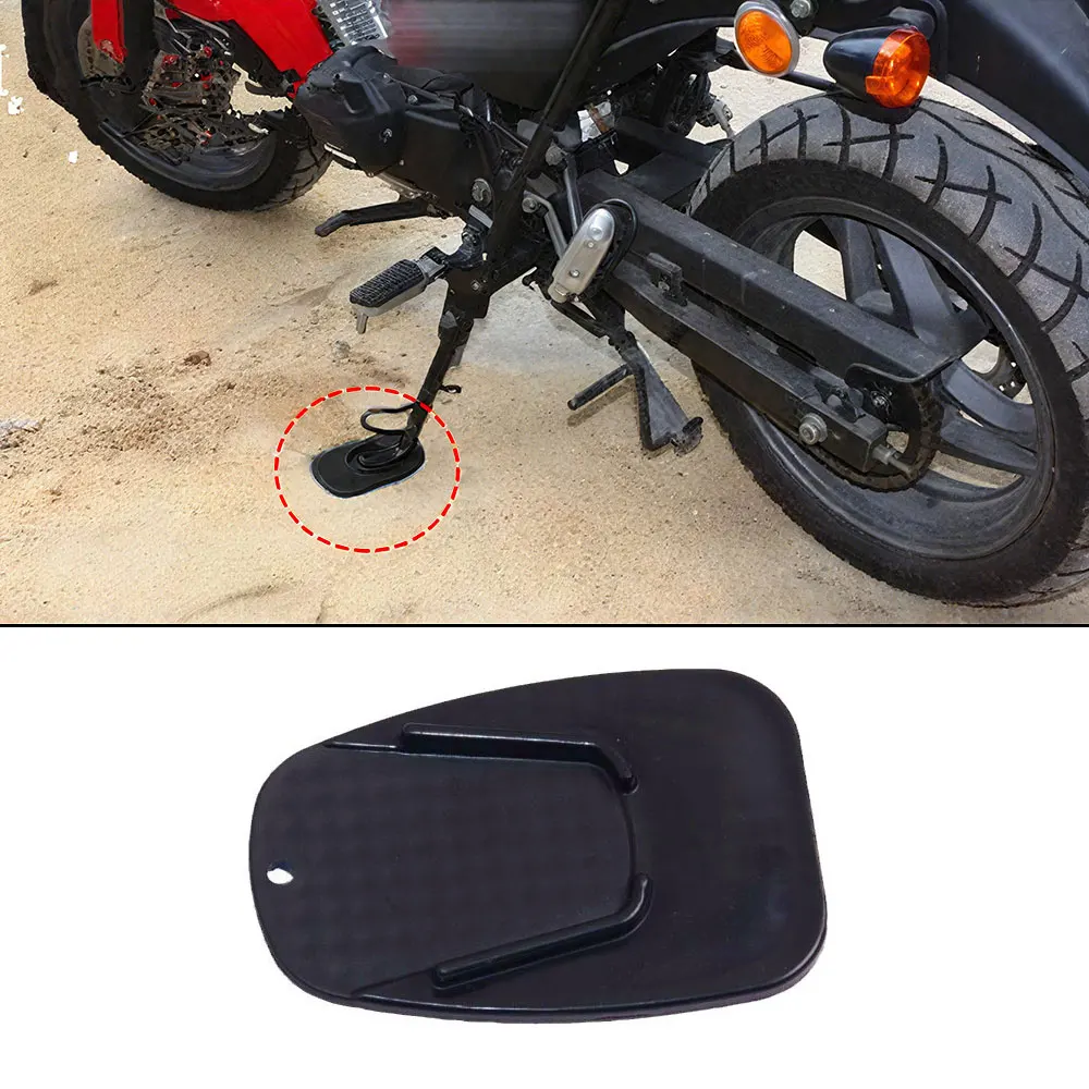 

For Yamaha for Honda for Harley Outdoor Parking Motorbike Side Stand Base Kickstand Foot Holder Pad Support Plate Holder