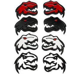 2pcs Car Metal Tyrannosaurus Raptor Dinosaur Logo Trunk Body Emblem Decals Sticker For Dodge Ram Charger Challenger Accessories