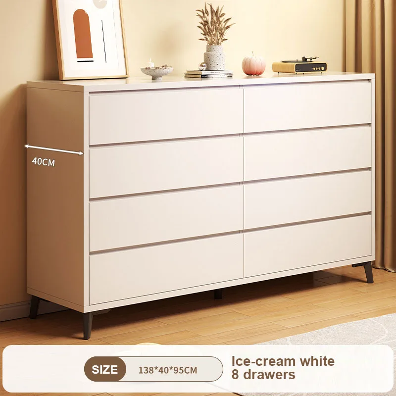 Chest Drawer 6/8 Drawers Modern Style Chest of Drawer Nordic Width Dresser Living Room Cabinet