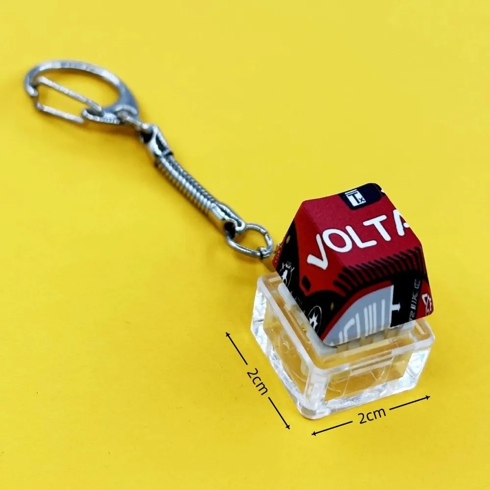 2 pièces nouvelle éclairage Fidget porte-clés bricolage jouet soulagement du Stress clavier Anti-anxiété en plastique presser Keycap jouet fête