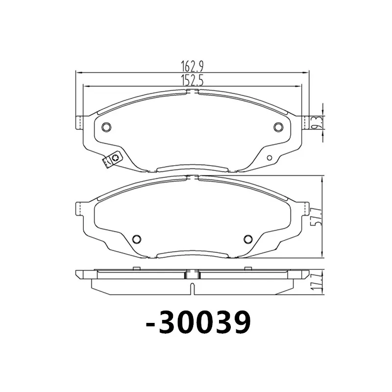 Front Brake Pads-30039 For China Changan Cs95 (S401) Plus Version (2022 2023 2024) 2.0t/Auto Parts