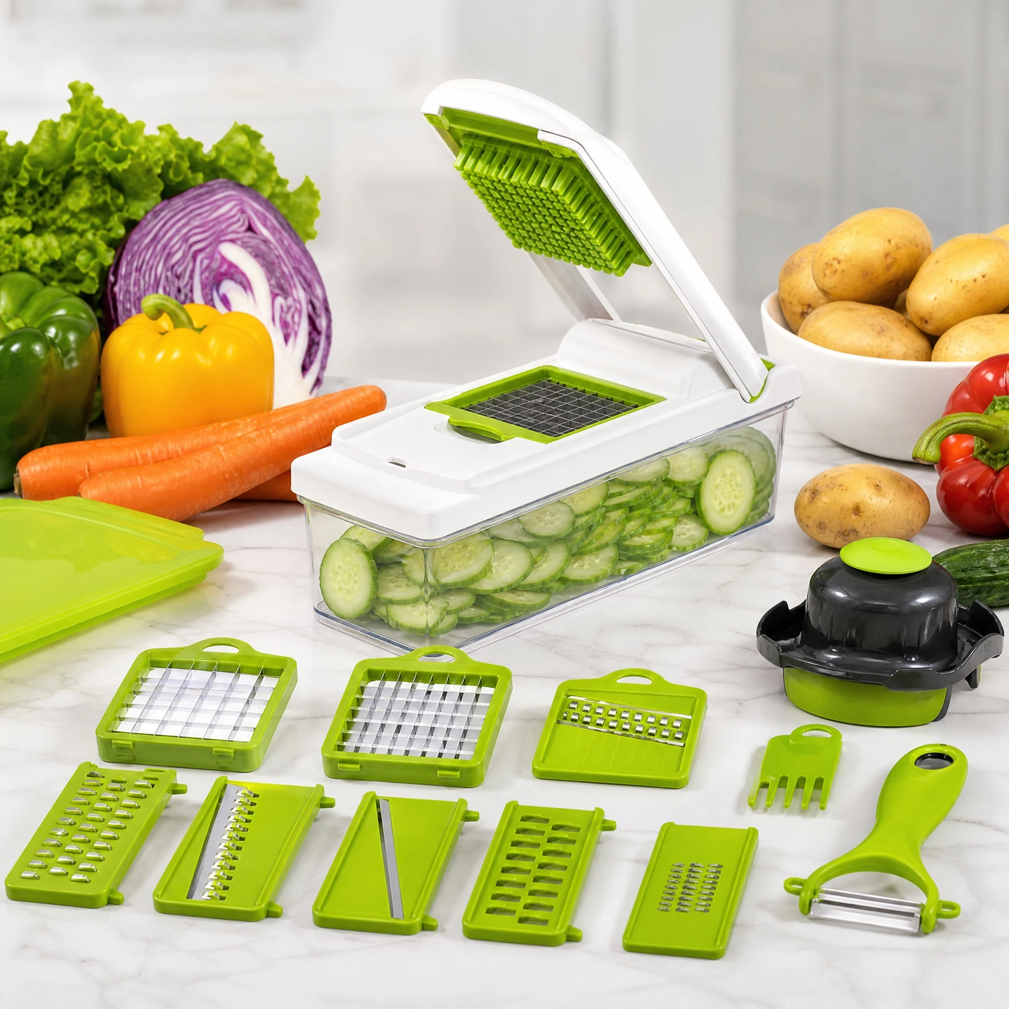 Набор для нарезки овощей 5-в-1 – обзор и цена Meal Prep Kit