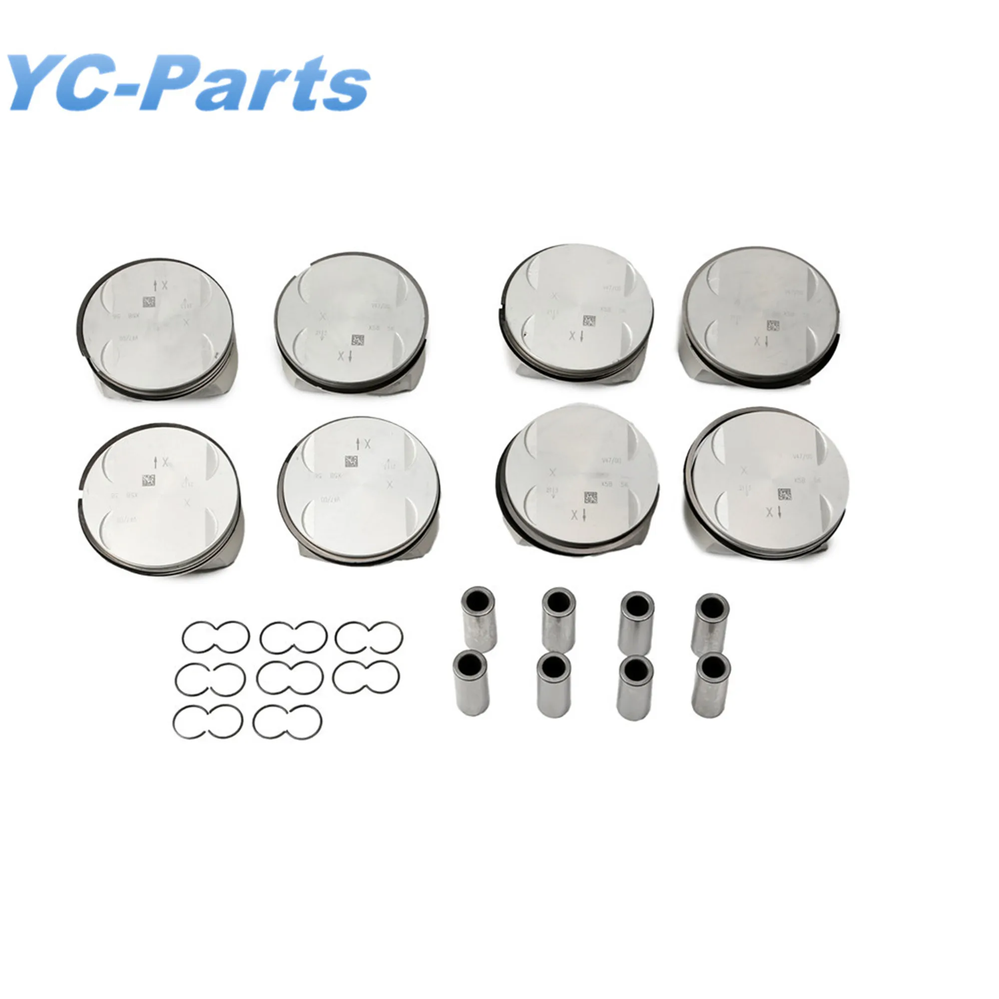 5.5L Engine Piston & Rings Assembly Kit M273.961/963 98mm 22mm A2730302117 for Mercedes-Benz CLK550 E550 G550 GL550 S550 CL550