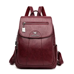 9 Color New Women Soft Leather Backpacks Vintage Female Shoulder Bag Sac a Dos Casual Travel Ladies Bagpack Mochilas School Bags