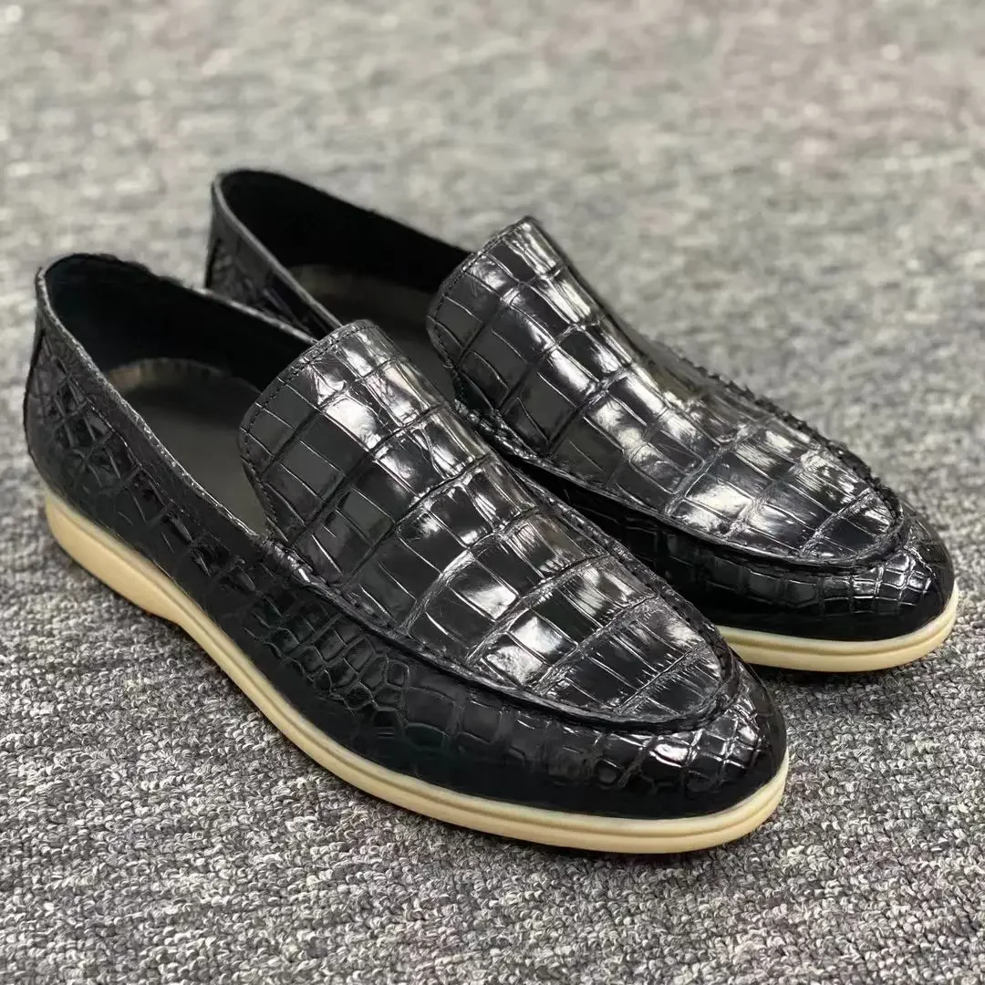 2026 nieuwe casual schoenen van krokodillenleer voor heren