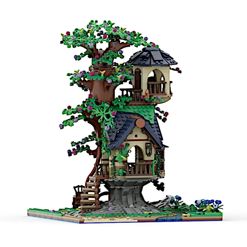 1507 pz MOC Piccola Casa sull'albero Modello modulare Blocchi di costruzione Regali di Natale Giocattoli da costruzione Idea creativa fai da te Compleanno per bambini