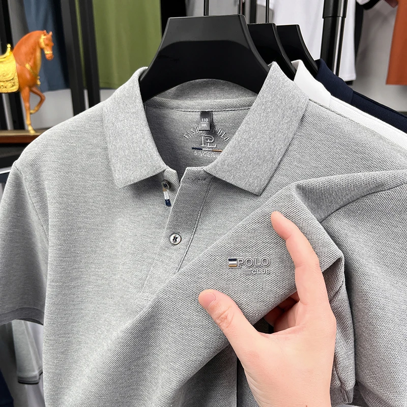 Polo pour hommes décontracté à manches courtes