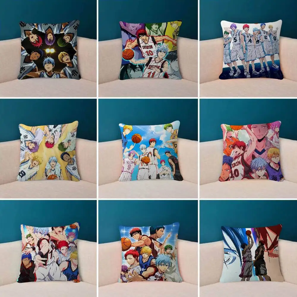 Anime K-Kuroko S B-Basketball Pillow Case For Sofa Decor Car Office Room Printing Cushion Cover Decorations And Protector