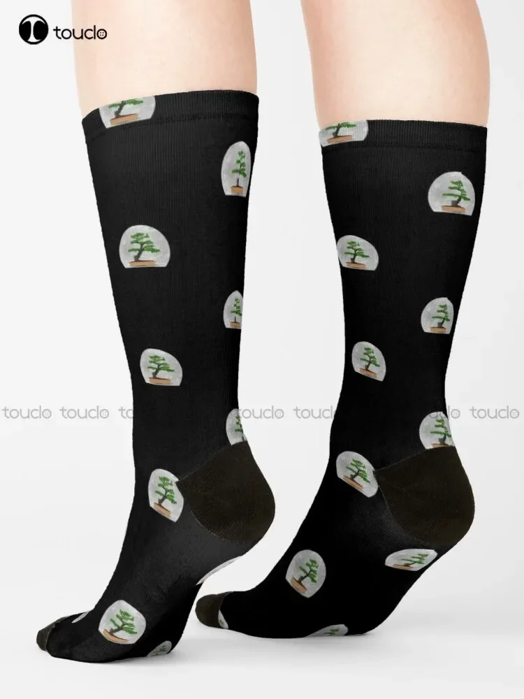 Bonsai Whisperer  Tree Vintage Bonsai Socks Long  For Men Unisex Adult Teen Youth Socks Christmas Gift Custom