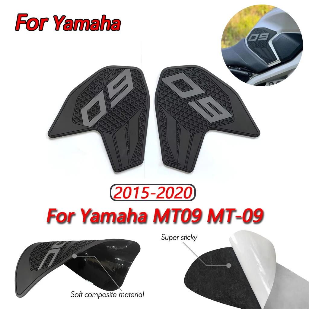 

Suitable for Yamaha MT09 MT-09 2013-2020 motorcycle sticker anti slip leg grip stability PVC black side fuel tank pad