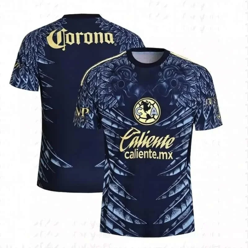 2026 Sommer Neues Schnelltrocknendes und Atmungsaktives Shirt für Freizeitsport und T-Shirt Club America Trikot für Herren, Familienoutfit – Detail 9
