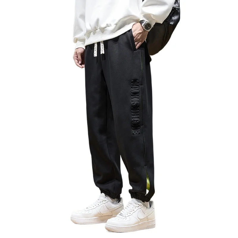 Large Size Men's Sweatpant Loose Fit Baggy Jogger Pants Male Spring Summer Elastic Sport Casual Fashion Trouser Big Large Plus