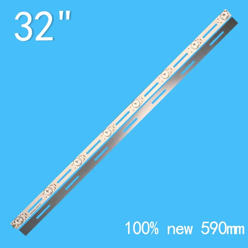 Universal light strip 32 inch 8 light 590mm * 18mm-3v long hole hollow LED backlight strip