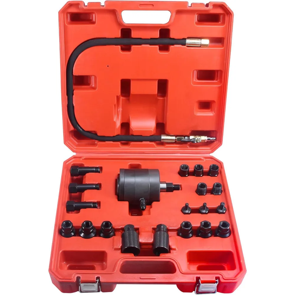 Upgrade Diesel Common Rail Injector Pneumatic Extractor Puller Removal Tool Set 21pcs Diesel Injector Extractor Tool Kit