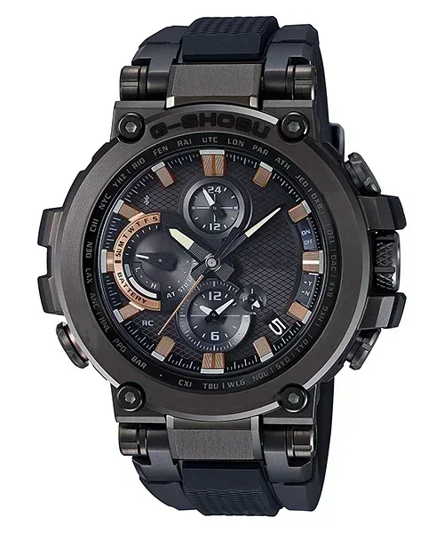 Orologio sportivo da uomo al quarzo con calendario, bussola con funzione completa in acciaio inossidabile, ora mondiale, resistente all'acqua, quadrante grande 1000