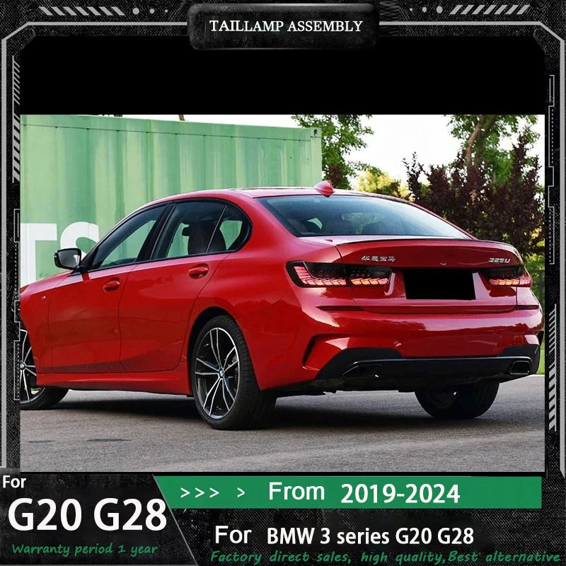 For BMW 3 series G20 G28 2019 2020 2021-2023 convert LED tail light assembly Turn signal Daytime Running Light Car Accessories