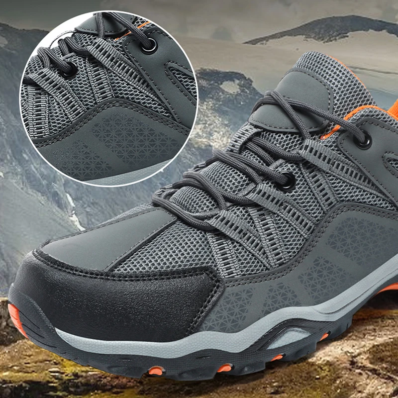 Men\'s Cycling Shoes For All Seasons, Outdoor Breathable And Anti Slip Hiking Shoes, Casual Sports Hiking Shoes, Lightweight And