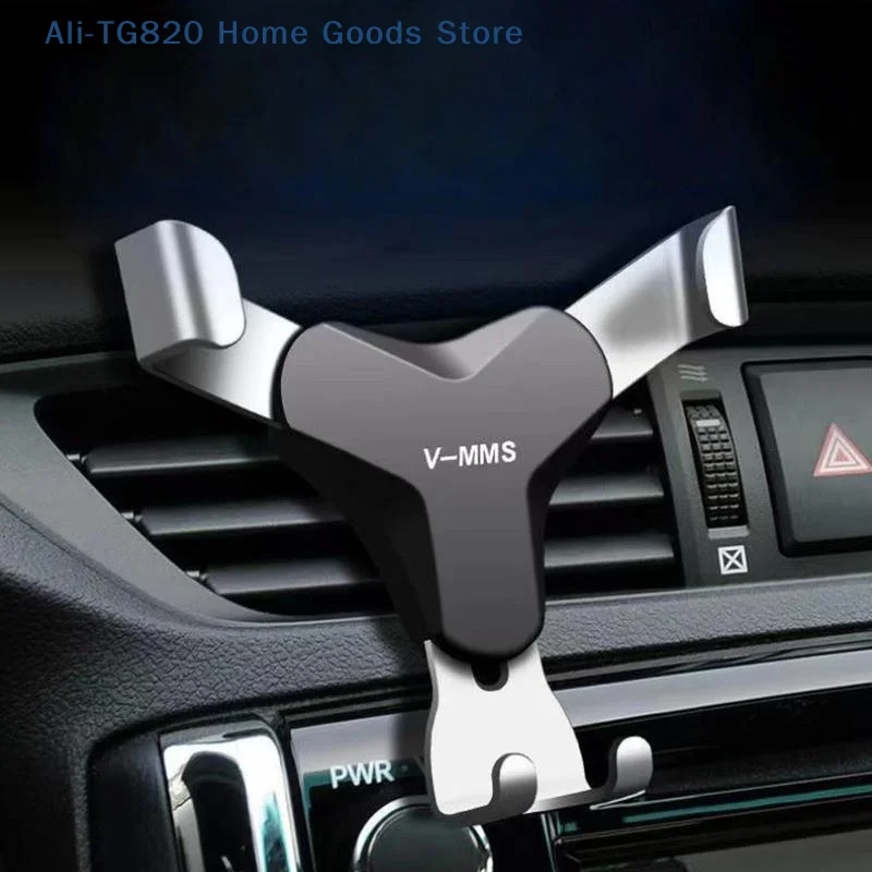 [TG820]Gravity Car Holder For Phone In Car Air Vent Mount Clip Cell Holder No Magnetic Mobile Phone Stand