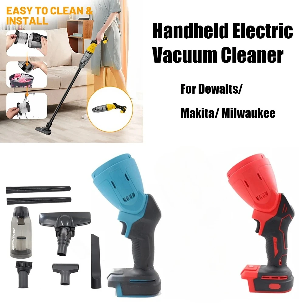 【Livraison rapide】 aspirateur électrique sans brosse pour Makita/Dewalt/Milwaukee 18V batterie 250W plumeau électrique avec 4 buses No B