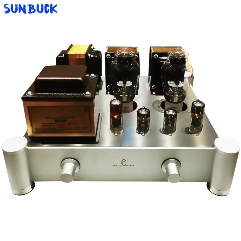 Sunbuck Handmade 6N2 6N6 5Z2P 300B Vacuum Tube Amplifier Single-ended 8 W 2.0 300B Vacuum Tube Power Amplifier HIFI Audio