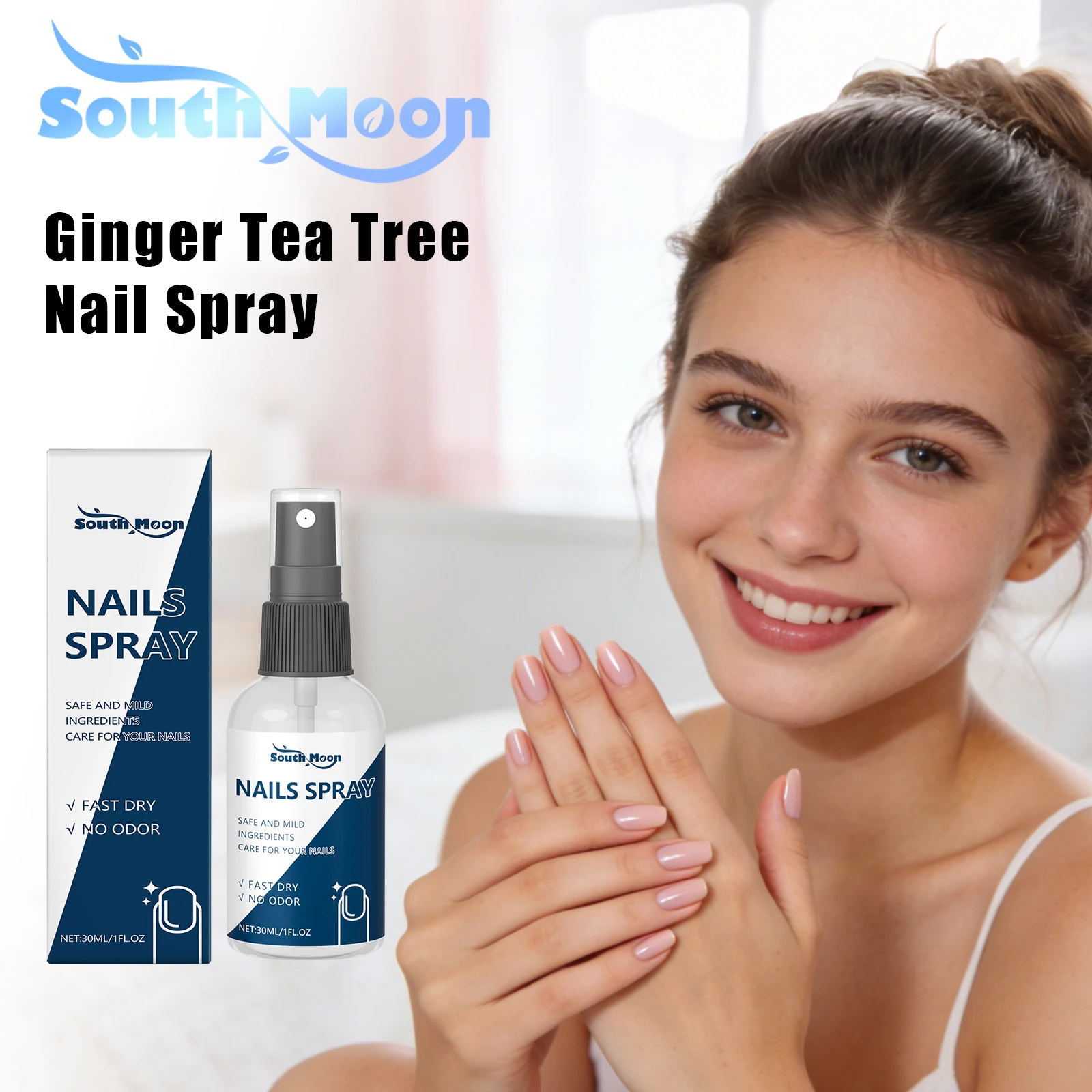 

Спрей для ногтей с имбирем и маслом чайного дерева: увлажнение кутикулы, укрепление ломких ногтей, восстановление, быстрое впитывание, ежедневный уход, сыворотка для ногтей.