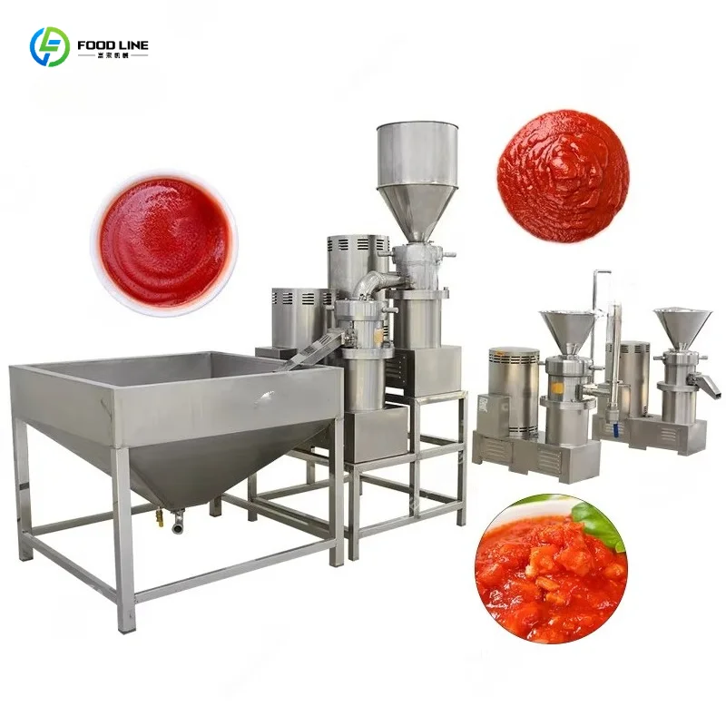 Fabrikpreis Kommerzielle Heiße Süße Chilisaucenmaschine Tomatensauce und Chilipaste Kolloidmühle für Chili Maßgefertigt
