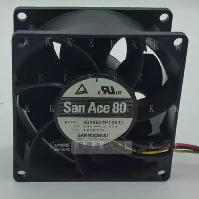 

C FOR Sanyo 9GA0824P1S651 DC24V 0.47A 80*80*38MM 4-Wire Inverter Cooling Fan
