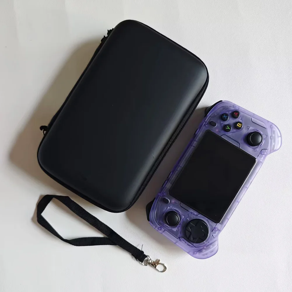 Bolsa Rígida Portátil para Armazenamento de Acessórios de Jogo do Console Portátil Retro RX6H