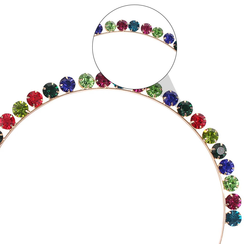 

Diamond Headband Rhinestone Hair Hoop Beautiful Headbands for Women Girls Elegant Accessory Office School Travel
