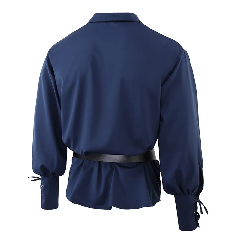 تي شيرت كوسبلاي طويل Sve بلون نقي من القرون الوسطى irt loween لعب الأدوار تي شيرت Comic Con Festival irt فضفاض مناسب Ro Sle Ice Se... #4