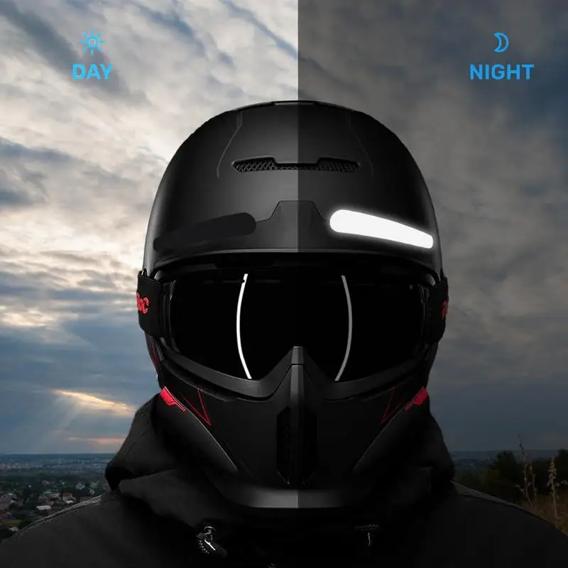 Black reflective stickers motorcycle riding helmet reflective stickers Self-Adhesive Reflective Tape for Nighttime Safety