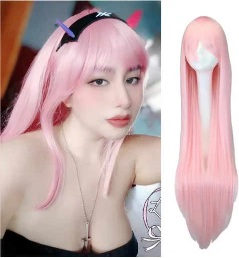 Synthetic High Temperature Fiber Wigs Universal Costume Wig 100cm / 40 Inch Long Wig Perfect for Party, Festivals and Halloween