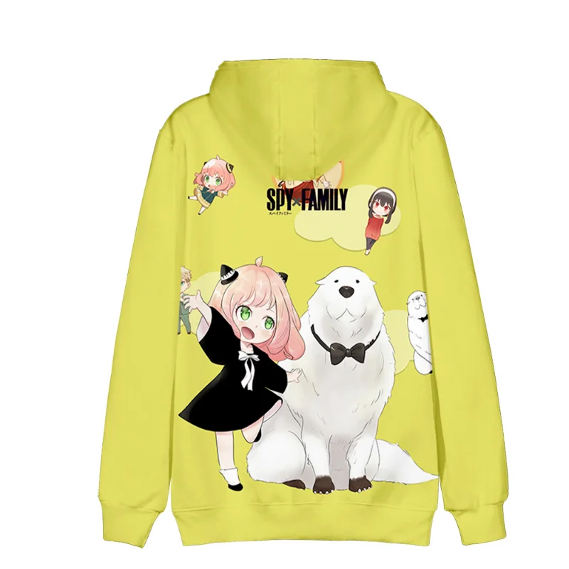 Spy X Family 3D Printing Hoodies Kawaii Anya Forger Clothing Boys Girls Sweatshirts Outerwear Jacket Children Clothes Kids Gifts