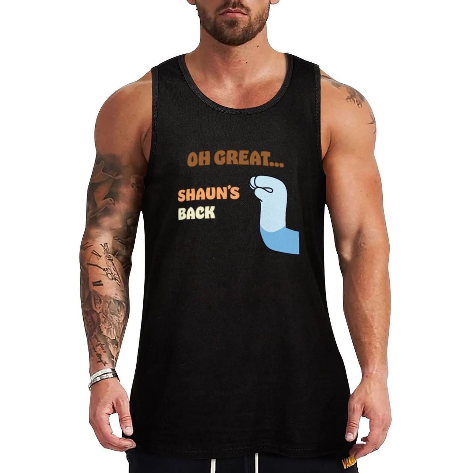 Shaun's Back Tank Top Basic Cotton Blend Tank Top Casual Sleeveless Shirt