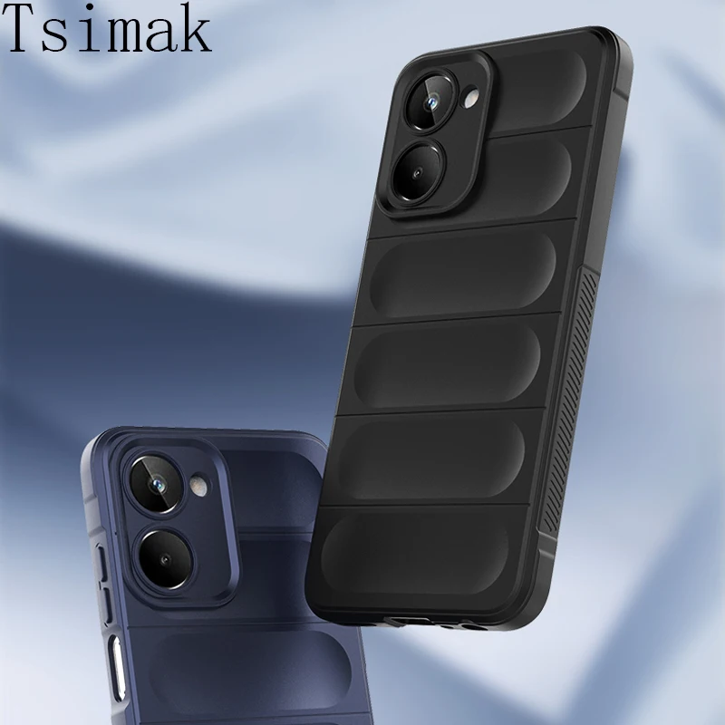 Shockproof Case For Realme 10 11 Pro Plus GT Neo 2 5 3T Realme10 Liquid Silicone Back Coque for OPPO A58 A78 4G Phone Cover