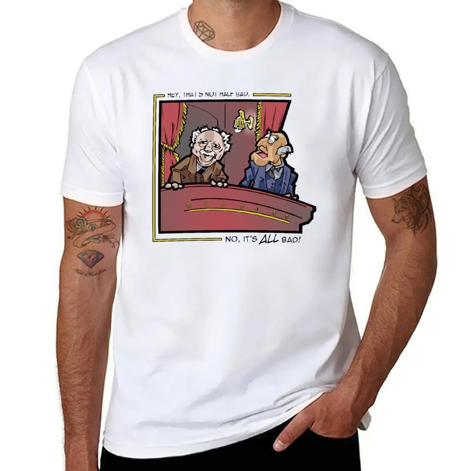 Statler and Waldorf: The Hecklers T-Shirt Anime t-shirt shirts graphic tees tshirts personalised tshirts for men